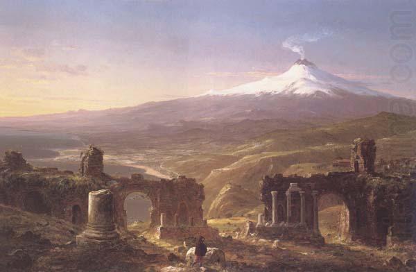 Thomas Cole Mount Etna from Taormina china oil painting image